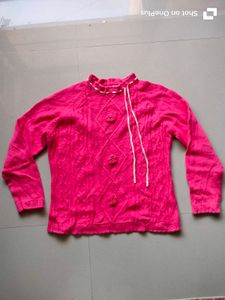 Flower Work Sweater