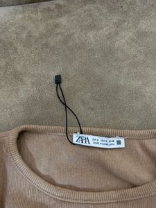 Zara Tan Crop Top