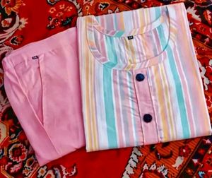 Women&#39;s Kurti and Trouser Set