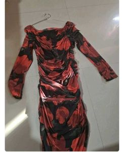 Floral Bodycon Midi Dress