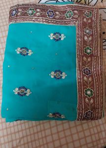 Beautiful Happy Work Saree