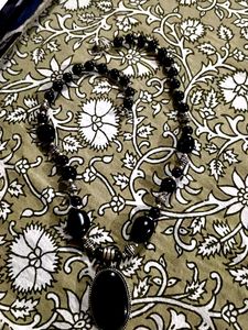 Black Beaded Necklace