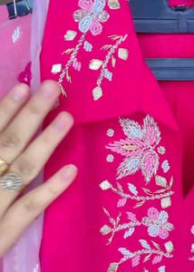 💗💖Pure Silk Hot Pink Kurta Set💗💖