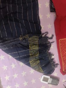 Combo Of Three Piece Suit Nd Single Red Kurti For