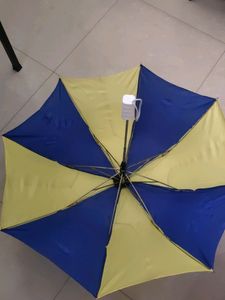 Yellow And Blue Umbrella