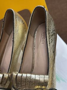 Gucci Gold Heels