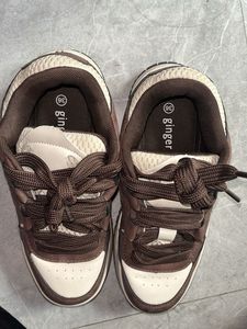 Stylish Brown &amp; White Sneakers
