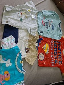 Baby Boy Clothes Set Of 5. 2 Are Unused Like New
