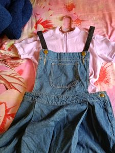 Deniem  Short Dress Combo With Tops