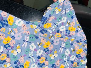 Floral Knot-Front Tee