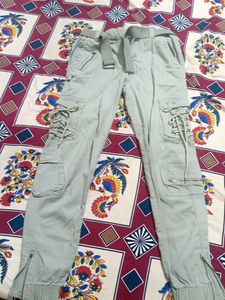 Mens Khaki Cargo Jeans