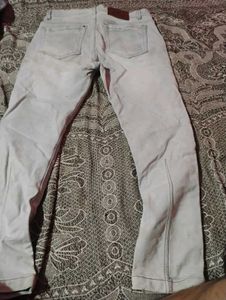 Casual Grey Denim Pants