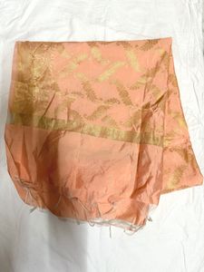 Peach Silk Dupatta | contains free