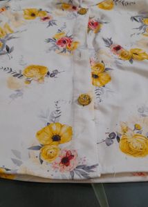 Girls Plazo Pant With Cream Color Top