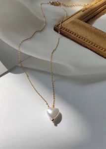 Pearl Heart Pendant Necklace