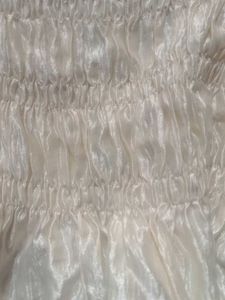 White Crop Top with Shirring