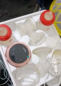 LuvLap Breast Pump- Adore Double .. Dual Bottle