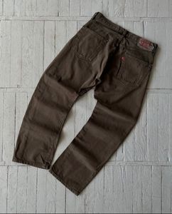 Brown Straight Leg Jeans