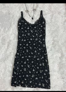 Beige Denim Short+ H&amp;m Dress