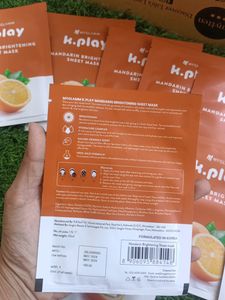 Myglamm K Play Mandarian Brightening Sheet Mask