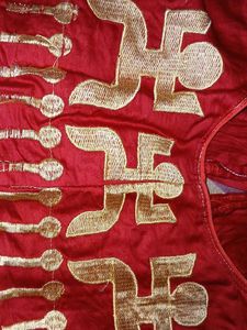 Red Embroidered Blouse