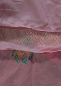 Light Pink Small Buti Embroidery Long Gown