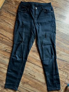 Black Torn Skinny Jeans