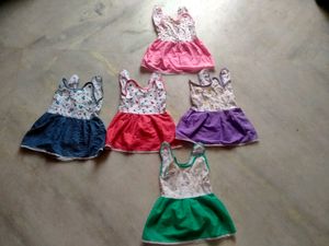 New Born Baby 0 to 3 Months Frocks Good Condition