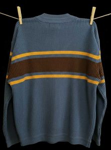 Sculptor Misfit Blue Striped Sweater