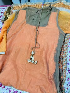 long kurti with churidar