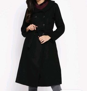 New Pure Wool Solid Coat