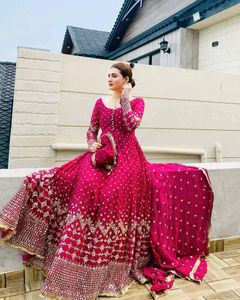🆕️🆕️FOX GEORGETTE RED GOWN WITH DUPATTA