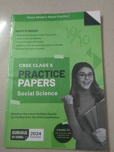 CBSE CLASS X SOCIAL SCIENCE PRACTICE PAPERS