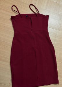Red Fitted Strappy Dress Hurry Limited Discount!