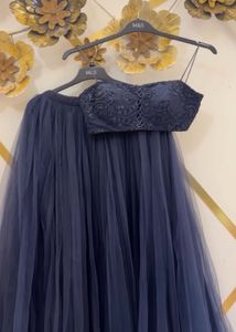 Elegant Navy Blue Lehenga Choli