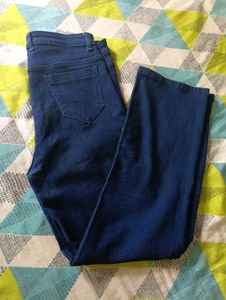 High Rise Blue Jeans