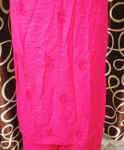 Elegant pure Chikankari Lakhnowi Kurti set