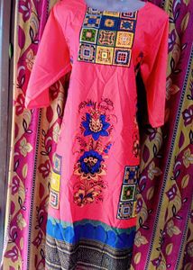 Floral Print Kurta