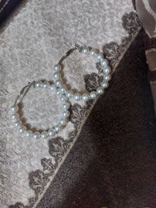 Pearl Hoop Earrings
