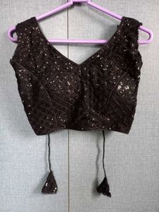 Black Sequins Blouse