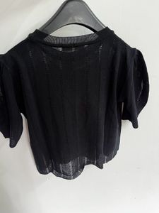 Black Knit Top