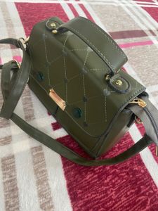 Stylish Olive Green Crossbody Bag