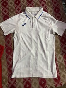 Asics White Polo Shirt