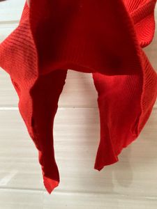 🍓✨Savana Red Halter Knit Top