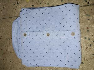 Patterned Light Blue Shirt