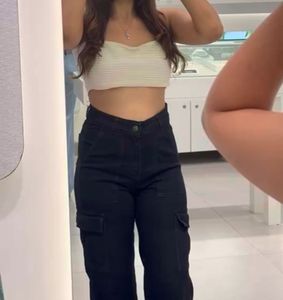 Black Cargo Jeans