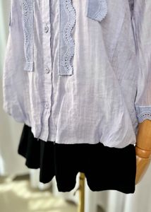 Elegant Lace Trim Top