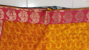 New Yellow  Border Saree