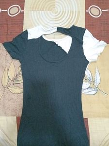 Two-Tone Bodycon Mini Dress