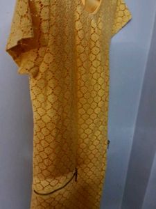 Cute Yellow Dress With Fashionable Zips